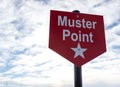 Muster Point sign Royalty Free Stock Photo