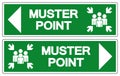 Muster Point Symbol Sign, Vector Illustration, Isolated On White Background Label .EPS10