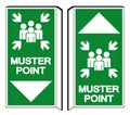 Muster Point Symbol Sign, Vector Illustration, Isolated On White Background Label .EPS10