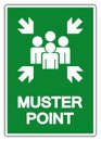 Muster Point Symbol Sign, Vector Illustration, Isolated On White Background Label .EPS10