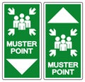 Muster Point Symbol Sign, Vector Illustration, Isolated On White Background Label .EPS10