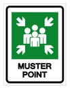 Muster Point Symbol Sign, Vector Illustration, Isolated On White Background Label .EPS10