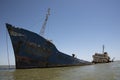 The wreck of the cargo ship TURGUT S