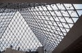 MusÃÂ©e du Louvre pyramid interior Royalty Free Stock Photo