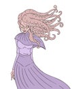 Mutant woman with octopus hair
