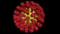 Mutation virus in 3d style Epidemic pandemic Medical science Coronavirus vaccine