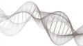 mutation warping DNA double helix Royalty Free Stock Photo