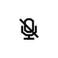 Mute Icon Simple Line Style Perfect Web and Mobile Illustration Royalty Free Stock Photo