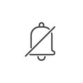 Mute Notification line icon