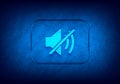 Mute speaker icon abstract digital design blue background