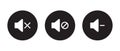 Mute speaker icon vector. Silent, volume off concept