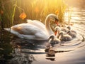 Mute Swan and Cygnets