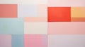 Muted Color Field Exploration: Delicate Compositions In Blue, Pink, And Yellow