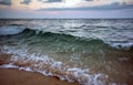 Ocean Waves Sunrise Coastline Kauai, Hawaii, USA Royalty Free Stock Photo