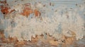 Muted Colorscape Mastery: Textured Wood Wall With Peeling Paint