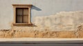 Muted Minimalism: A Window On A Wall In San Mision, Mexico
