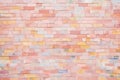 muted pink brick wall for pastel use