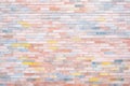 muted pink brick wall for pastel use