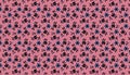 Muted pink folk romantic flower pattern for gift wrap and fabric design