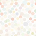 Muted Rainbow Dots Pastel Seamless Pattern for Wallpaper Royalty Free Stock Photo