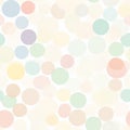 Muted Rainbow Dots Pastel Seamless Pattern for Wallpaper Royalty Free Stock Photo