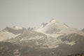 Muted Snowy Mountain Peaks Royalty Free Stock Photo