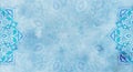 Muted vintage decorative sky blue mandala background - soft, stone texture