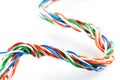 Muti-color electronic wire Royalty Free Stock Photo