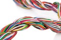 Muti-color electronic wire Royalty Free Stock Photo