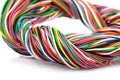 Muti-color electronic wire Royalty Free Stock Photo