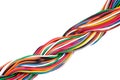 Muti-color electronic wire Royalty Free Stock Photo