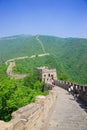 Mutianyu Great Wall in China Royalty Free Stock Photo