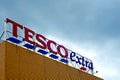 December 25, 2019: The entrance of the Tesco Extra Hypermarket store. Tesco Extra is a