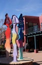Colourful abstract Street art sculpture in Sedona, Arizona