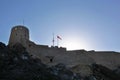 Mutrah Fort protecting the Old Muscat harbor in Oman