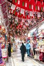 MUTRAH, MUSCAT, OMAN - NOVEMBER 14, 2022: People shopping in Muttrah souq in Muscat, Oman.