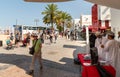 Tourists visiting center of Mutrah in province of Muscat, Oman