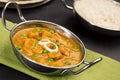 Mutter Paneer, Fresh Cheese Cooked in a Spicy Tomato Sauce Royalty Free Stock Photo
