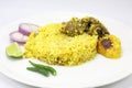 Mutton kacchi biryani Royalty Free Stock Photo