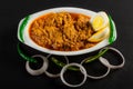 Mutton Kosha or Spicy Mutton with boiled Eggs
