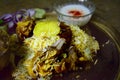 Mutton or lamb Biryani is most well-known delights from the famous Mughlai  Cuisine. Royalty Free Stock Photo