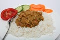 Mutton mughlai curry Royalty Free Stock Photo