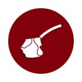 mutton ribs icon in badge style. One of meat collection icon can be used for UI, UX