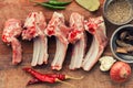 Mutton ribs uncooked Royalty Free Stock Photo