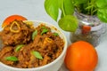 Mutton Roast in a white bowl