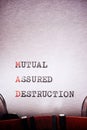 Mutual assured destruction concept Royalty Free Stock Photo
