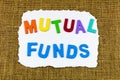 Mutual funds money management financial investment growth market