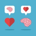 Mutual love brain, heart