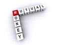 Mutual Money word block on white Royalty Free Stock Photo