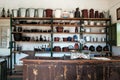 `Muzeum Wsi Lubelskiej` Open Air Village Museum in Lublin, Poland, 09/04/2019 interior of old eastern european hardware store in